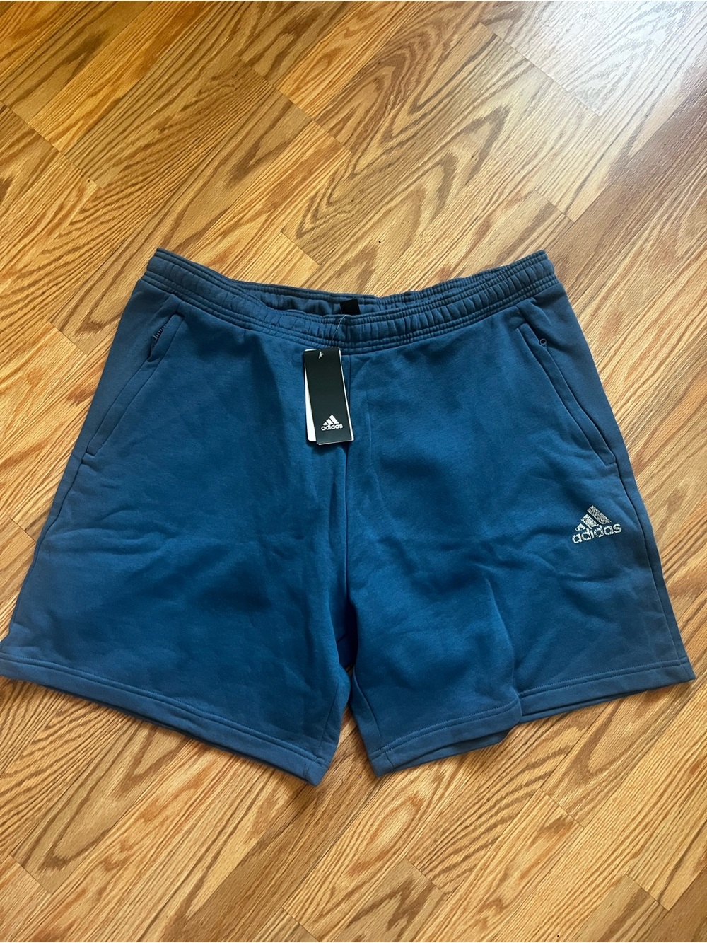 Adidas Fleece Recbos Sweat Shorts Blue HM7897 Men's Size 2xl